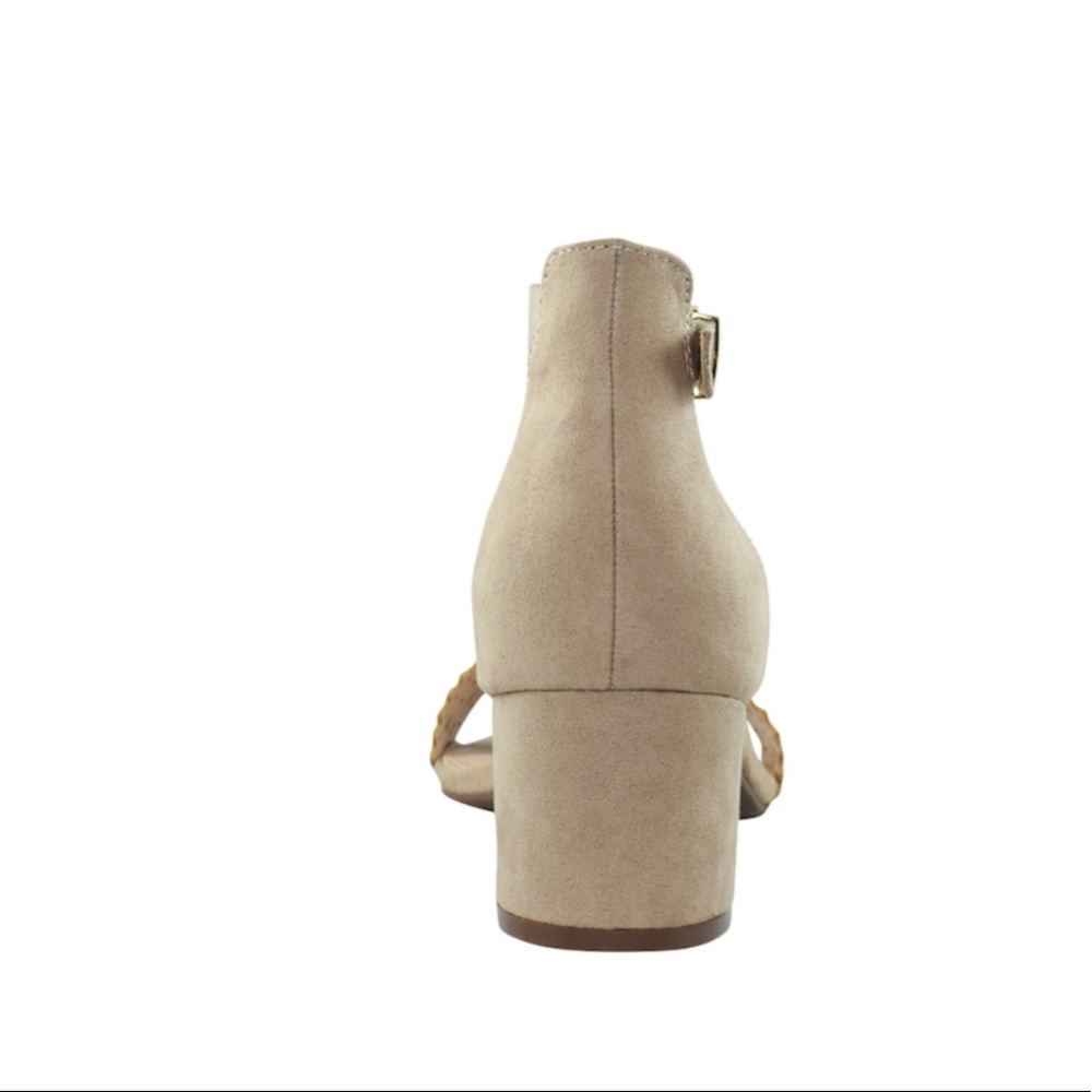 Kelly & Katie | “Tona” Taupe Heeled Sandals - Picture 4 of 6